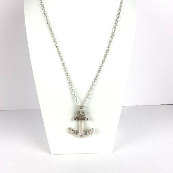 Brighton Ship to Shore long Anchor necklace chain Pendant rhinestone Crystal - Picture 1 of 13